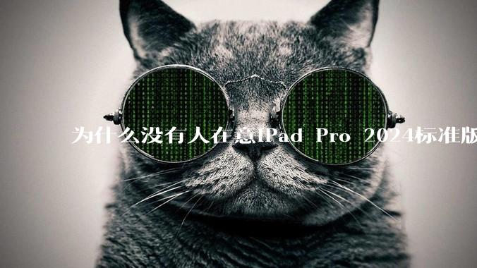 为什么没有人在意iPad Pro 2024标准版仅搭载的8GB内存（RAM）？