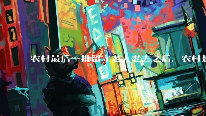 农村最后一批留守老人老去之后，农村是不是就空了？
