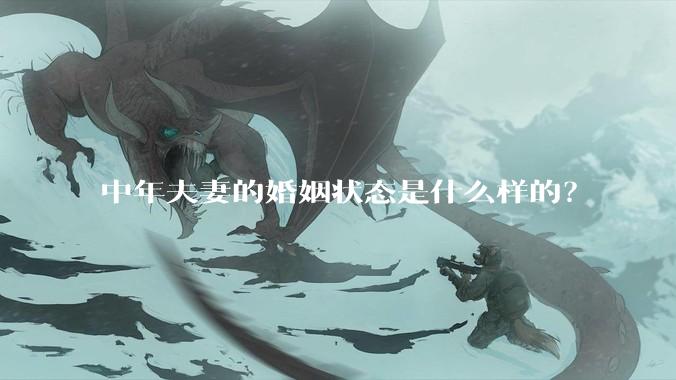 中年夫妻的婚姻状态是什么样的？