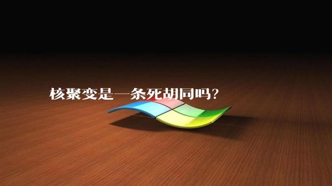 核聚变是一条死胡同吗？